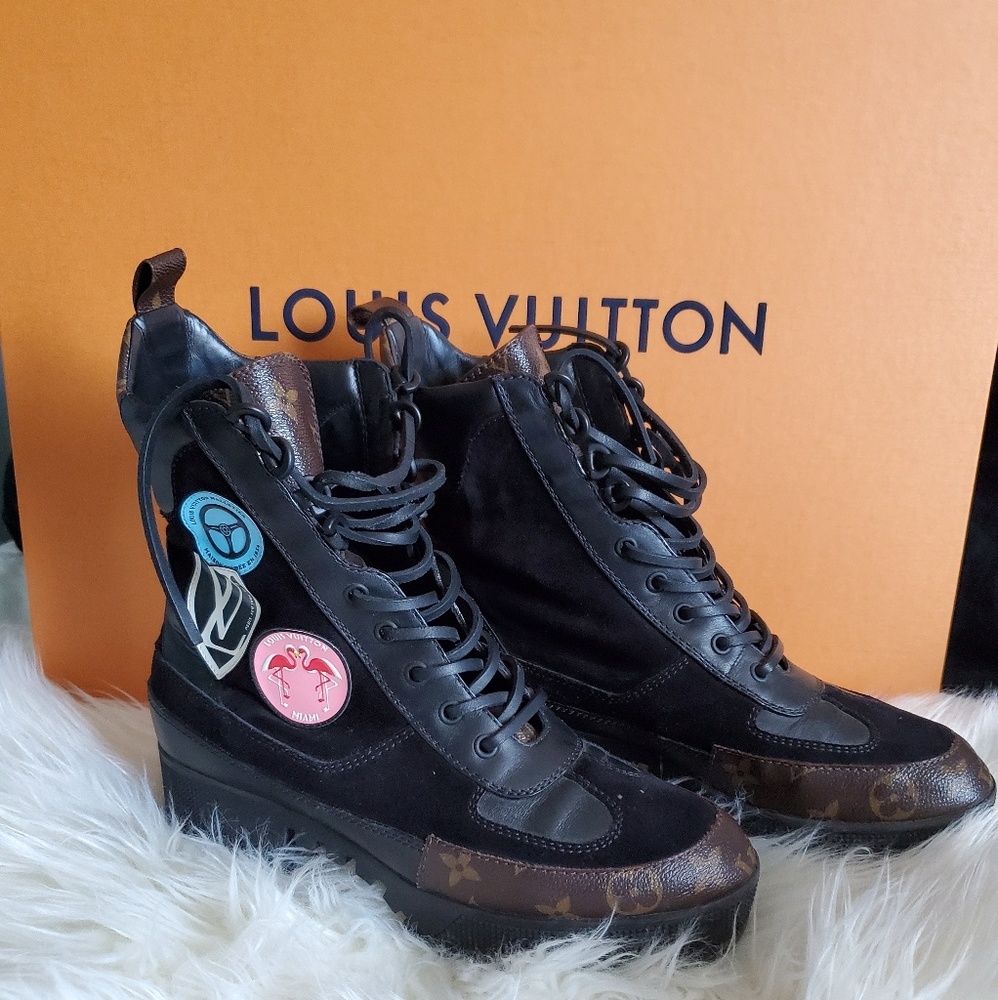 Louis Vuitton Checkpoint Platform Desert boots